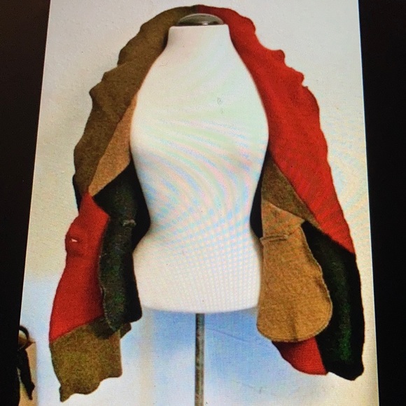 CB Wraps by Canvasbacks wool cardigan size s - Picture 10 of 12